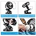 Hpory USB Clip On Fan for Baby Stroller Rechargeable Portable Desk Fan 2 in 1 Mini Fan with 4400mAh Battery Powered Fan for Office, Camping or Outdoor Activities