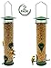 Sorbus Bird Feeder – Classic Tube Hanging Feeders for Finches Bird Seed and More, Weatherproof, Premium Hard Plastic with Metal Hanger, Great for Attracting Birds Outdoors, Backyard, Garden (2 Pack)