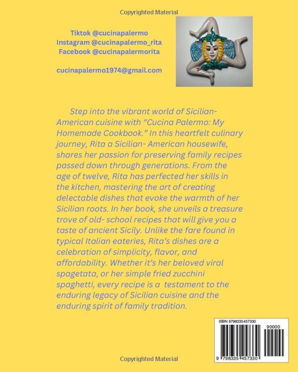 Cucina Palermo: My Homemade Cookbook Cucina Palermo: My Homemade Cookbook Paperback Hardcover Spiral-bound