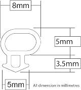 Stormguard UPVC Replacement Bubble Gasket Seal White 25m fits 3-4mm gap view 2