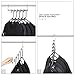 HOUSE DAY Closet Organizers and Storage, Magic Space Saving Hangers, Multi Hanger Closet Organizer, College Dorm Room Essentials, Closet Storage Organization (8 Pack, Silver)