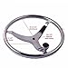 13.5Inch Stainless Steel Boat Steering Wheel 3 Spokes with Turning Knob,3/4