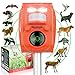 DURANOM Ultrasonic Animal Repeller Outdoor - Cat Deer Repellent Solar Powered - Motion Sensor Activated Strobe Light - Garden Pest Control Deterrent Chaser (Hunters Orange) primary