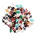 Assorted Cross Shape Healing Chakra Beads Crystal Rock Stone Pendants for Necklace Jewelry Making (50pcs)