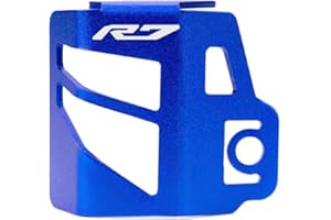 MOWOK Fit For Yamaha R7 YZF R7 YZFR7 YZF-R7 2021 2022 2023 2024 2025 Motorcycle Accessories Rear Brake Fluid Reservoir Guard Oil Cup Cap Cover Protector (Blue)