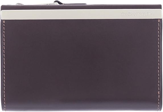 Amazon シーケー カルバンクライン シーケー カルバンクライン 二つ折り財布 トップ メンズ Ck Calvin Klein セミ長財布 本革 レザー 牛革 03 チョコ Ck Calvin Klein シーケーカルバンクライン 財布