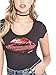 G by GUESS Women's Celeste Sequin Lips Tee