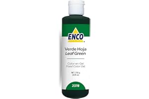 ENCO Food Coloring Gel Leaf Green 8.8 oz (250g) Concentrated, Vegan