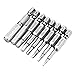 Toolcool Broppe 8pcs 50mm Metric H1.5-H8 Hex Head Allen Bits 1/4 Inch Hex Shank Magnetic Screwdriver Bit Set