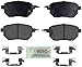 BOSCH BE969H Blue Ceramic Disc Brake Pad Set With Hardware - Compatible With Select Infiniti FX35, FX45; Nissan Altima, Maxima, Murano; FRONT