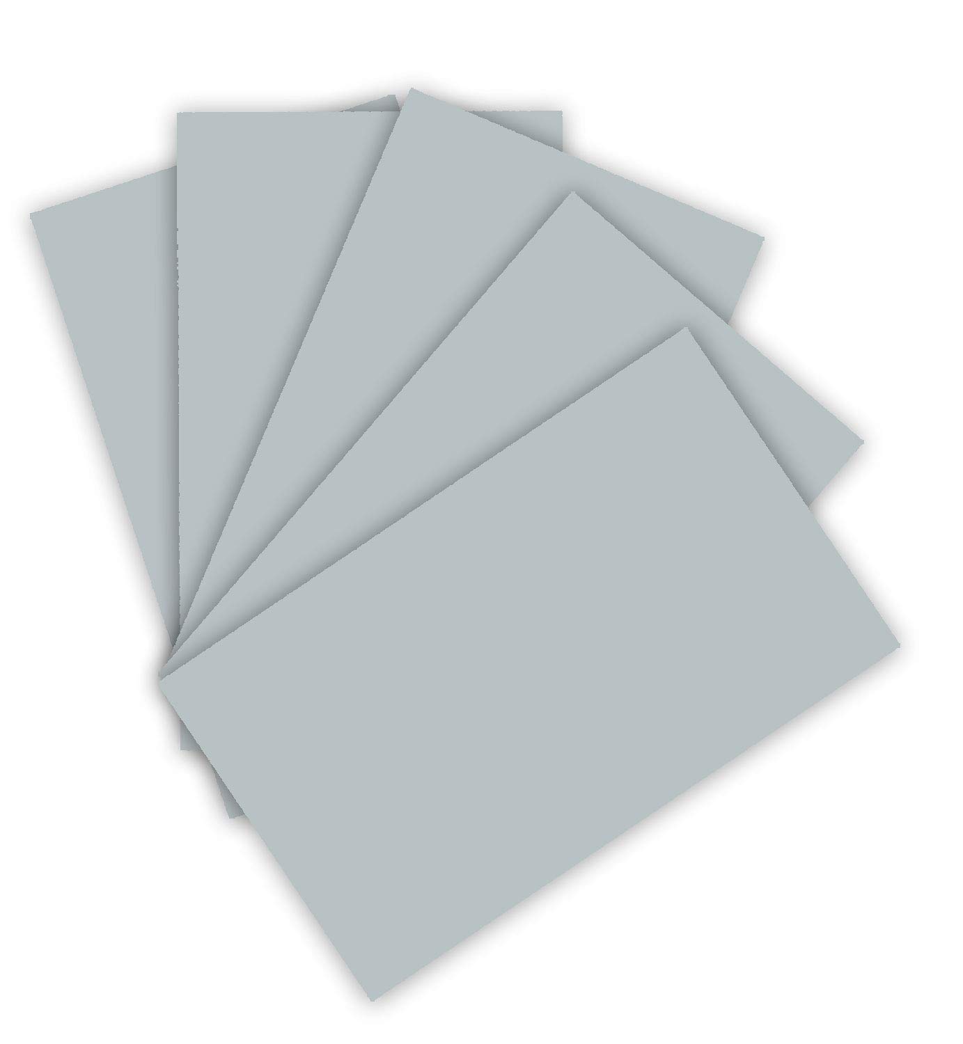 folia 6122/4/60 Coloured Card 220 g/m², Craft Card in Silver, DIN A4, 100 Sheets, as a Base for Numerous Crafts