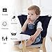 Baby Portable High Chair Travel Harness Seat for Toddler Feeding, Safety Washable Cloth Harness with Adjustable Straps Shoulder Belt