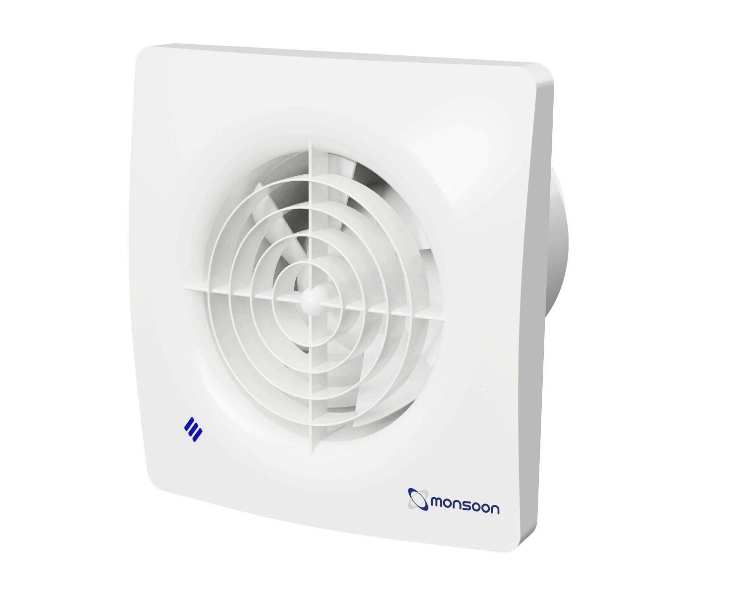 National Ventilation MON-S100T Monsoon 'Silence' Extractor Fan 4 Inch /  100mm (Timer Model)- Buy Online in Antigua and Barbuda at Desertcart -  48974425.