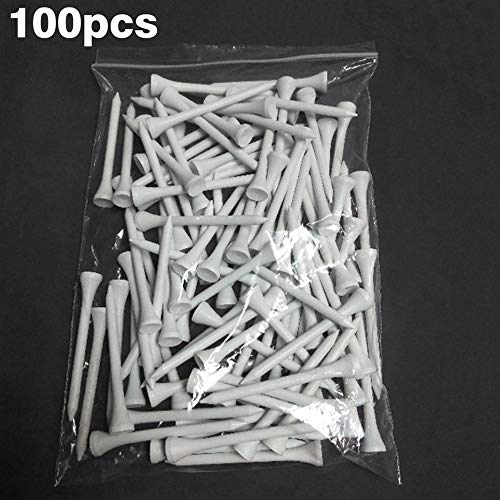 Water-chestnut 100pcs/Pack Professional Premium Wooden Golf Tees 54mm with Golf Ball Markers