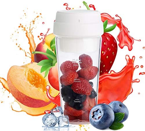 Portable Blender,Travel Blender,Smoothie Blender,Personal Size Blender,Germany Red Dot Design Award Waterproof IPX6 FDA BPA Free Rechargeable Juicer Small Blender Cup to make Juice Milk Shake Baby Food