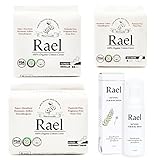 Rael Value Package 100% Organic Cotton Regular Pads, Overnight Pads, Liners and Natural Feminine Wash