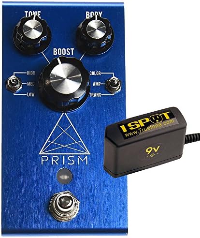 Jackson Audio Prism Preamp Boost Pedal Special Edition Blue Bundle w/Truetone 1 Spot Space Saving 9v Adapter