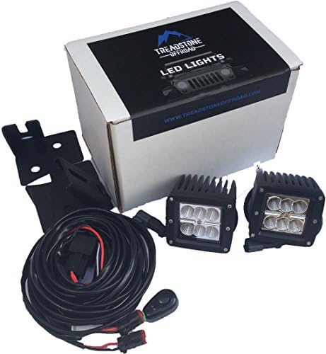 Jeep JK 2007 to 20016 Led Off Road Light with Pilar mounting Brackets and Harness Acessories Kit