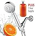HotelSpa Fusion Vitamin C Chlorine Removing Shower-Head. 7-Setting Water Conditioning Handheld Shower with Overhead Bracket, Refillable Cartridge & Hose. Includes 1 Year Vitamin C Supply
