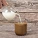 ELITEA Clear Glass Milk Tea Serving Pitcher Cream Pitcher Creamer Mug 200ml / 7 fl.oz for Tea Coffee