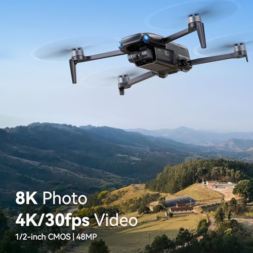 Ruko Drone with 4K UHD Camera for Adults with 3-Axis Brushless Gimbal, 8K Photo, 20000ft Transmission, 96 Mins Flight (3 Batteries), Under 249g FAA-Exempt, GPS Follow, Auto Return, Beginner Friendly