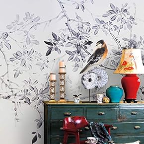 Wall Murals for Bedroom Chinese Style Removable Wallpaper Peel and Stick Wall Stickers - 66x96 inches
