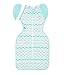 Love To Dream Swaddle UP 50/50 Transition Bag, Multi, Medium, 13-18.5 lbs., Patented Zip-Off Wings, Gently help Baby safely transition from being swaddled to arms free before rolling over