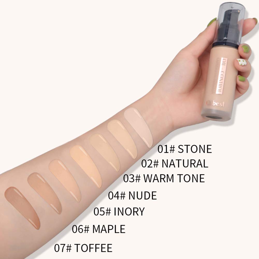 QIBEST Makeup Pro-Matte Liquid Longwear Foundation Face Primer, IVORY, 1 fl. Oz. (5)