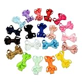 YHXX YLEN 20Pcs Small Baby Hair Bows Grosgrain Ribbon Baby Girls Clips