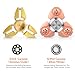 Dacra For UFO Tri-Spinner Rose Gold Fidget Focus ADHD EDC Time Killer Toy With Beautiful Look and Great for Anxiety Relief & Deep Thought, Stable Bearing and Smaller Friction