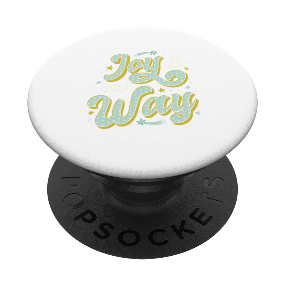 Joy is on the way, Cute Baby Pregnancy Announcement PopSockets Swappable PopGrip