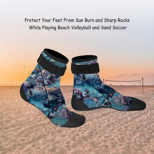 image for NeopSkin Neoprene Socks 3mm Beach Volleyball Sand Soccer Socks Water B