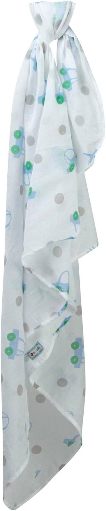 Piccalilly Beep Beep Muslin Swaddle