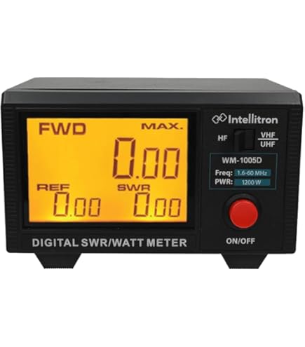 Amazon.com: Intellitron WM-1001D Digital SWR and Watt Meter 1.6-60