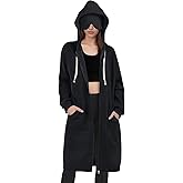 Travel Hoodie for Women with Built In Eye Mask Hidden Pockets Airplane Mode Zip Up Outfits Wearable Blanket Sweatshirt Jacket