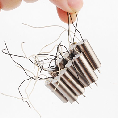 NW 10pcs 3.7V 0.10A/41500 RPM DC Coreless Motor Coreless Motor for Helicopter Model Aircraft Toys