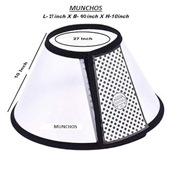 MUNCHOS Pet Cone Elizabeth Collar NO.1 for Dogs (Extra Extra Large Size)