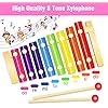 Only Better Toddlers Musical Instruments Wooden Music Toys 24 Pcs Musical Percussion Drum Set for 3 4 5 Years Olds 36…