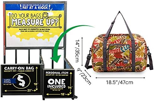 Wandf Foldable Travel Duffel Bag Carryon Luggage Sports Gym Weekend Tote Bag Water Resistant Nylon for Women 2 Wandf Foldable Travel Duffel Bag Carryon Luggage Sports Gym Weekend Tote Bag Water Resistant Nylon for Women