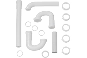 PLUMB CRAFT Waxman PlumbCraft 15-Piece Complete Bathroom Sink Drain Repair Kit 7027110N, Various Bathroom Sink Drain Pipes for Repairs to Problem Areas, Bathroom Sink Drain Assembly for Multiple Sink Pipe Options
