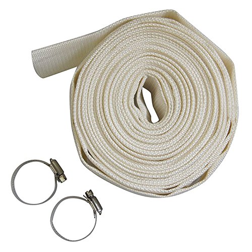 KATSU Layflat Discharge Hose Pipe 10m x 38mm 1-1/2 Inch Diameter with 2 Clips Odour Free for Submersible & Other Water Pumps, Draining Pond, Garden Irrigation, Hot Tub, Swimming Pool or Sump 664343