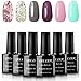 Gellen 6 Colors Set Gel Nail Polish Nail Home Salon Kit