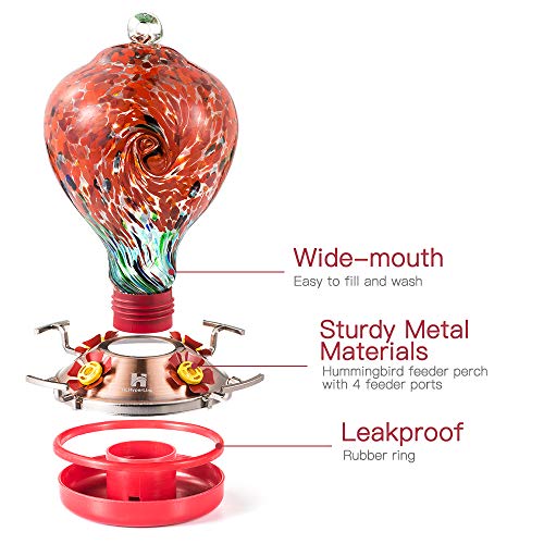 HLHyperLink Hummingbird Feeders for Outdoors Hummingbird Feeder with