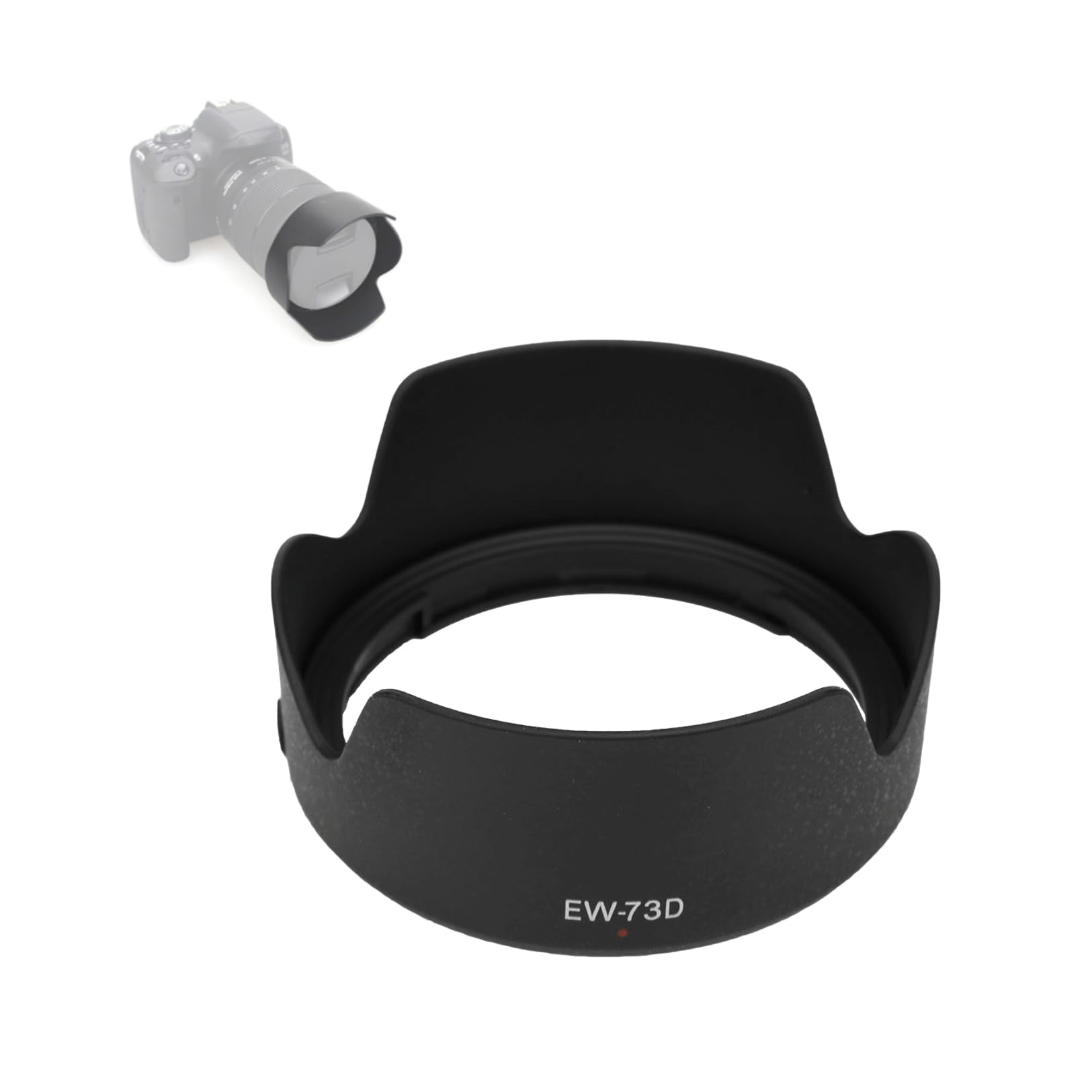 Bindpo Lens Hood EW-73D, Compatible with EF-S 18-135mm f / 3.5-5.6 IS USM lens, Camera Lens Hood Replacement, Protect the camera Lens (Black)