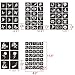 Glitter Henna Tattoo Stencils Kit, Temporary Tattoo Stencils for Kids Adults, Body Art Painting Stencils Reusable, Henna Stencils Flower Butterfly Designs (15 Pcs)