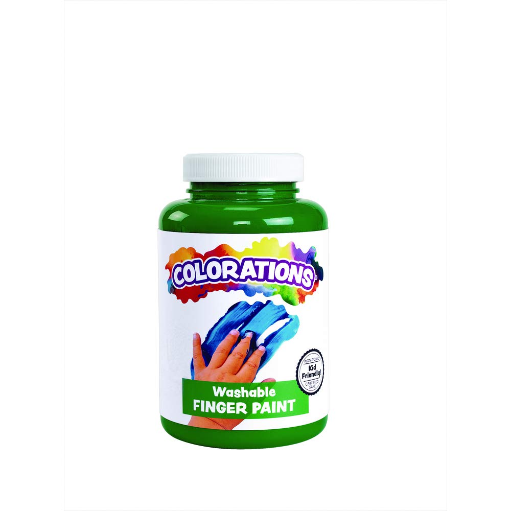 Colorations Washable Finger Paints, 16 fl oz, Brown, Non-Toxic, Creamy, Vibrant, Kids Paint, Craft, Hobby, Fun, Art Supplies, Young Kids, Finger Painting, Hand Painting: Industrial & Scientific