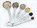 Rorence Stainless Steel Measuring Spoon Set, 6 Piece, for Dry and Liquid Ingredients