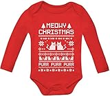 TeeStars - Meowy Christmas Baby Long Sleeve Onesie