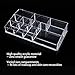 MelodySusie® Jewelry and Cosmetic Organizer Transparent Acrylic Makeup Organizer with 10 Compartments / Best Choice of Nail Polish Organizer