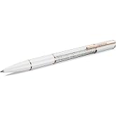 Swarovksi Crystalline Lustre ballpoint pen, White, Rose gold-tone plated